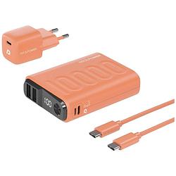 Foto van Realpower pb-10000 power pack powerbank 10000 mah li-ion usb, usb-c® oranje