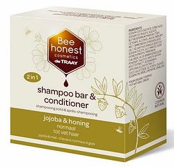 Foto van Bee honest shampoo bar & conditioner jojoba & honing