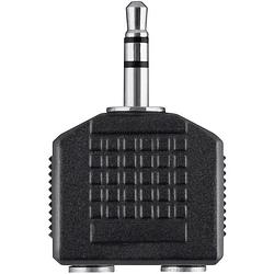 Foto van Belkin f3y123bfp belkin jackplug audio y-adapter [1x jackplug male 3,5 mm - 2x jackplug female 3,5 mm] zwart