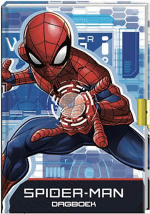 Foto van Dagboek met slot - spiderman - hardcover (9789464324365)