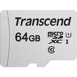 Foto van Transcend premium 300s microsdxc-kaart 64 gb class 10, uhs-i, uhs-class 1 incl. sd-adapter