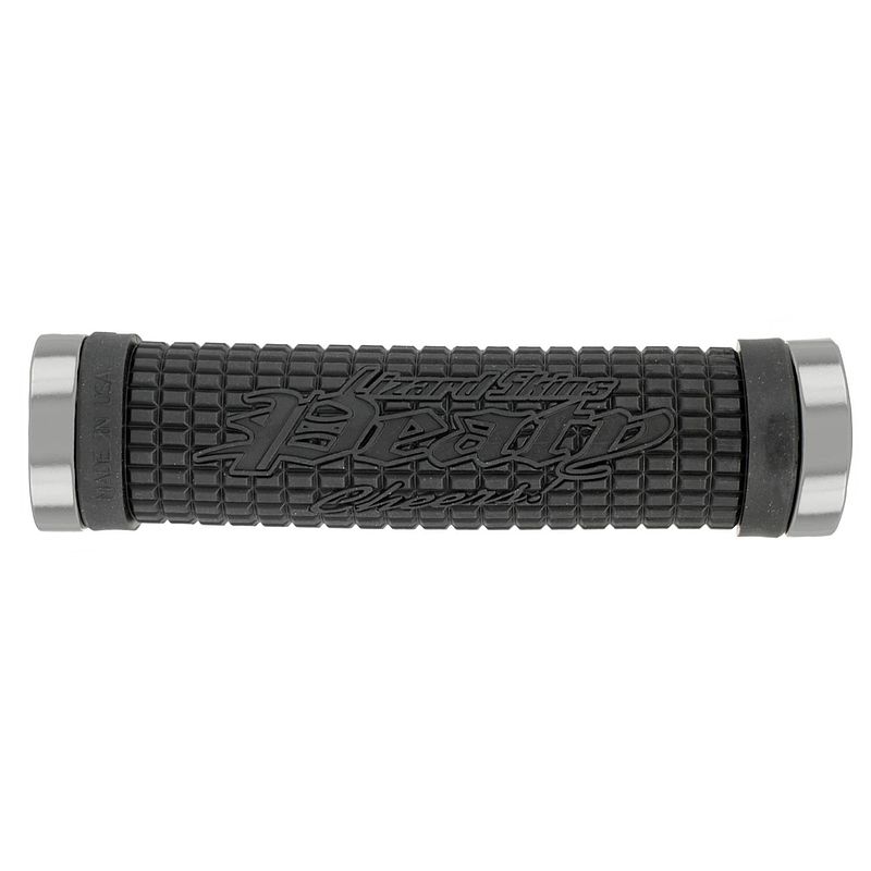 Foto van Lizard skins handvatten peaty 130 mm rubber zwart 12-delig