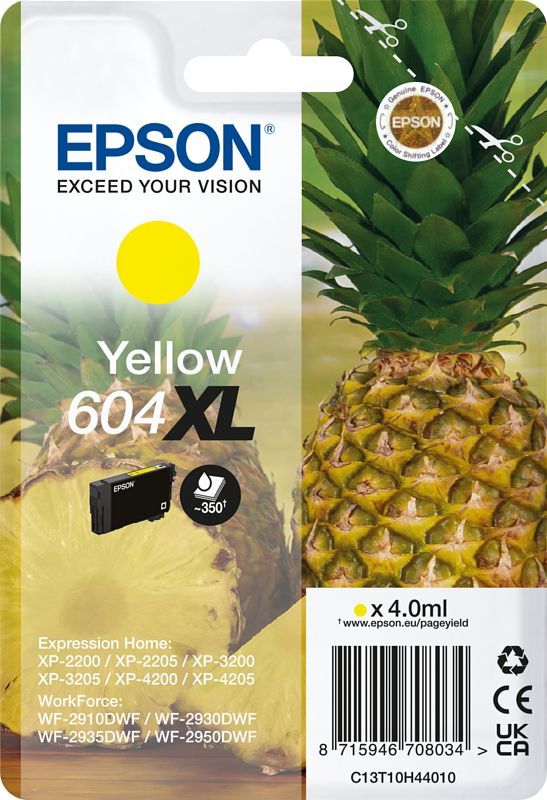 Foto van Epson 604xl cartridge geel
