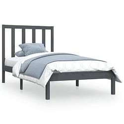 Foto van The living store houten bedframe - niet vermeld - bed - afmeting- 195.5x95.5x100 cm - ken- massief grenenhout - kleur-