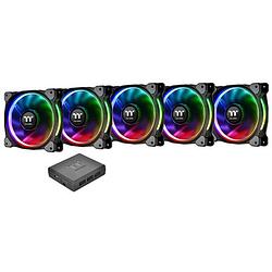 Foto van Thermaltake riing plus 12 led rgb pc-ventilator rgb (b x h x d) 120 x 120 x 25 mm incl. led-verlichting