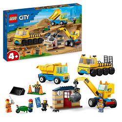 Foto van Lego city bouwvrachtwagen en sloopkogel set 60391