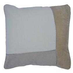 Foto van Rox living kussen patchwork 45 x 45 cm textiel beige/taupe