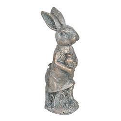 Foto van Clayre & eef decoratie beeld konijn 6*4*13 cm bruin polyresin