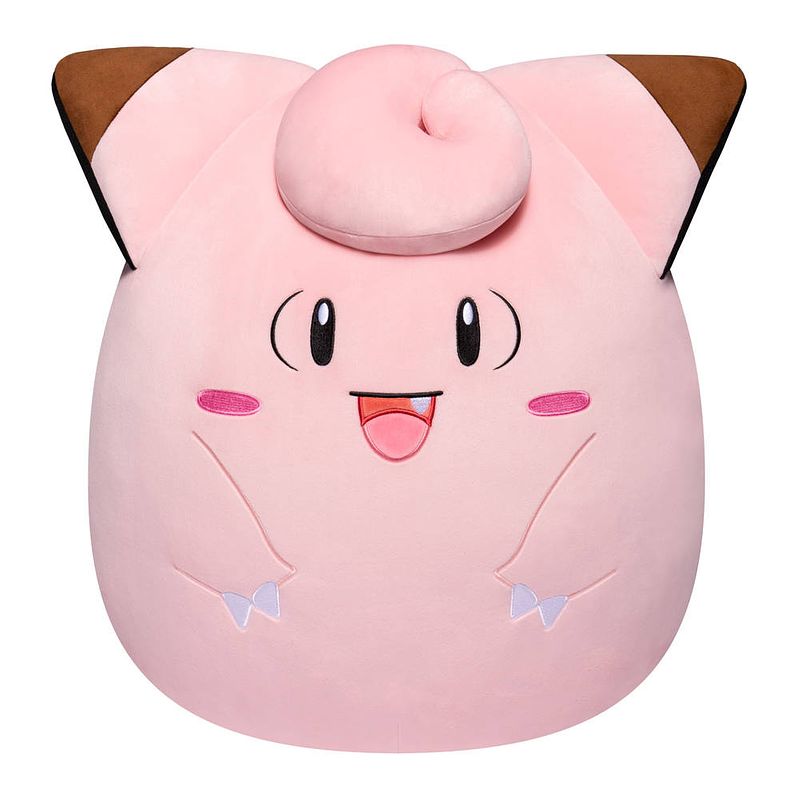 Foto van Squishmallows pokémon knuffel clefairy - 25 cm