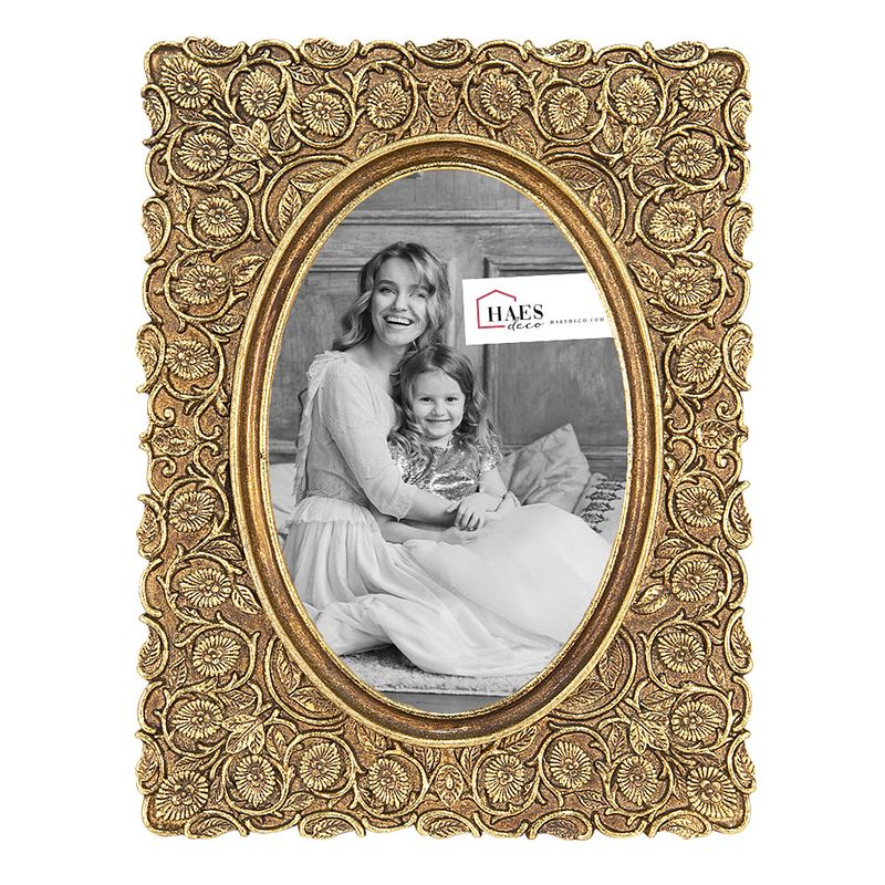 Foto van Haes deco - fotolijst 10x15 goudkleurig, formaat 16x1x21 cm - loving chic