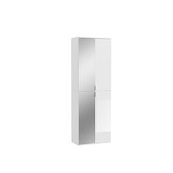 Foto van Projektx kledingkast 4 deuren wit, spiegel.