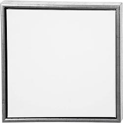 Foto van 2x canvas schildersdoeken met lijst zilver 40 x 40 cm - schildersdoeken