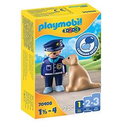 Foto van Playmobil 123 politieman met hond 70408