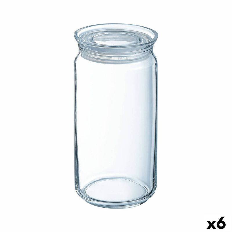 Foto van Pot luminarc pav transparant siliconen glas (1,5 l) (6 stuks)