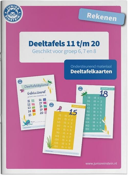 Foto van Deeltafels 11 tot en met 20 - paperback (9789493128200)