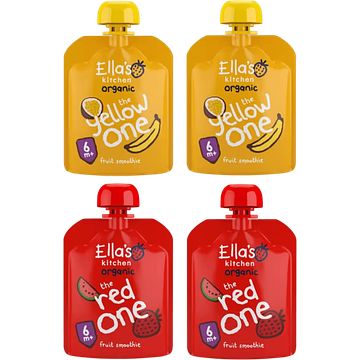 Foto van Ella'ss kitchen biologische fruit smoothies 4 x 90g bij jumbo