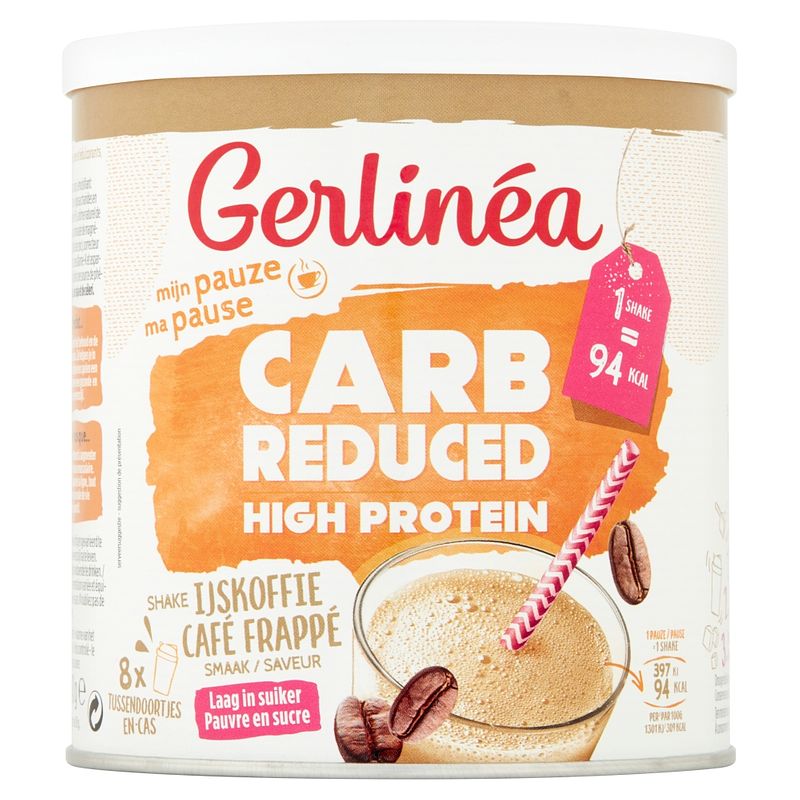 Foto van Gerlinéa carb reduced high protein shake ijskoffie