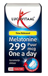 Foto van Lucovitaal melatonine puur 299 mcg tabletten