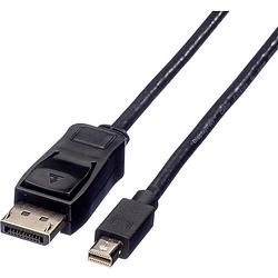 Foto van Value mini-displayport / displayport aansluitkabel mini displayport stekker, displayport stekker 3.00 m zwart 11.99.5636 afgeschermd displayport-kabel