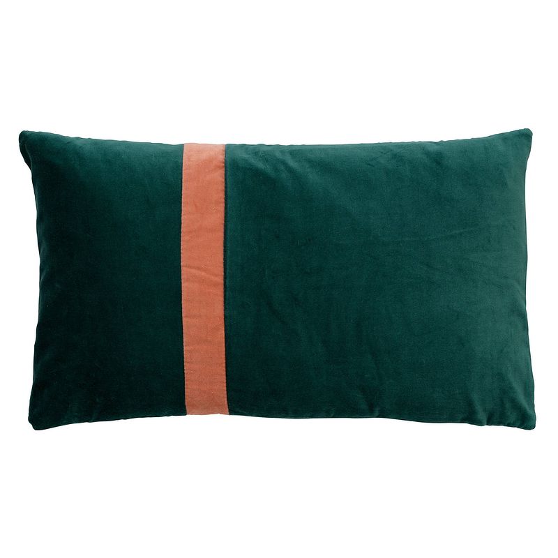 Foto van Dutch decor pippa - kussenhoes velvet sagebrush green 30x50 cm - groen - groen