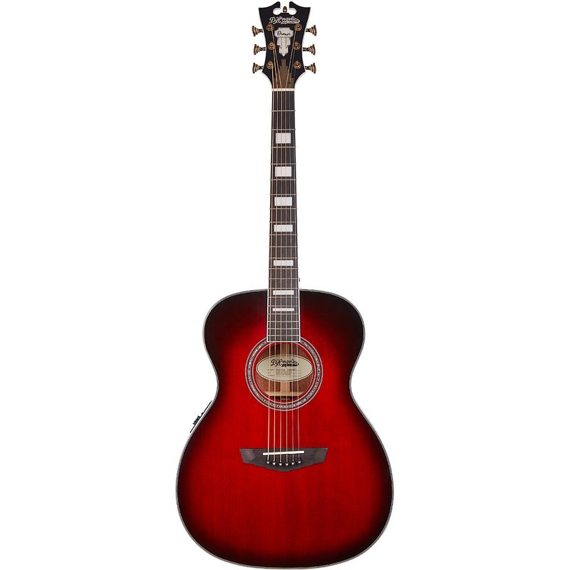 Foto van D'sangelico premier tammany trans black cherry burst elektrisch-akoestische westerngitaar