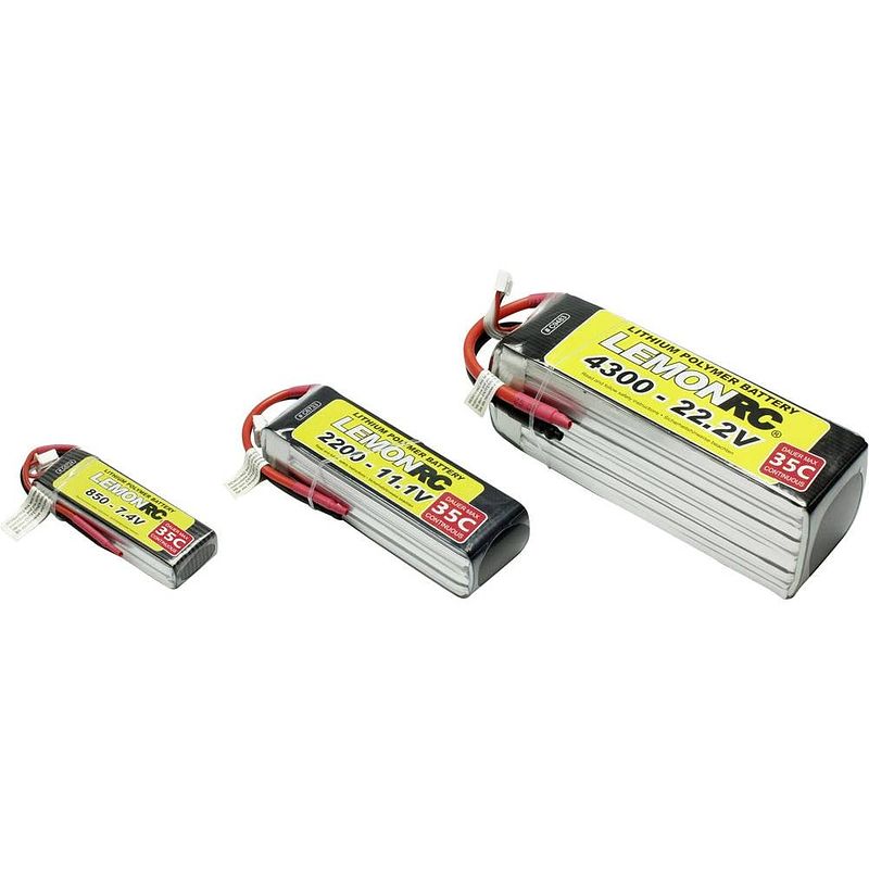 Foto van Lemonrc lipo accupack 14.8 v 6300 mah aantal cellen: 4 35 c softcase open kabeleinden