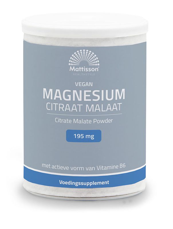 Foto van Vegan magnesium citraat malaat poeder