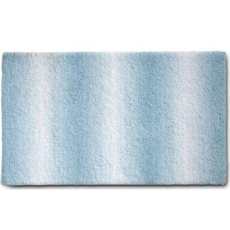 Foto van Kela - badmat, 80 x 50 cm, polyester, freeze blue - kela ombre