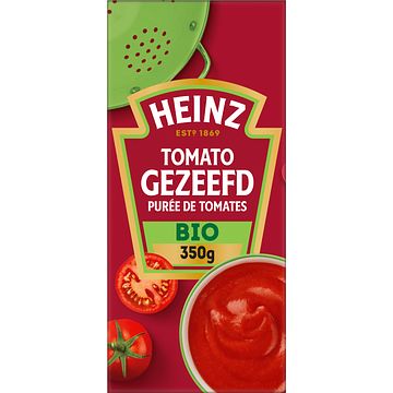 Foto van Heinz tomaten gezeefd bio 350g bij jumbo