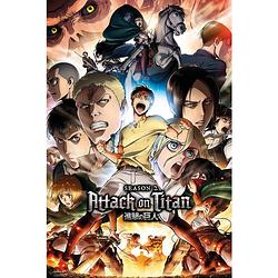 Foto van Gbeye attack on titan season 2 collage key art poster 61x91,5cm