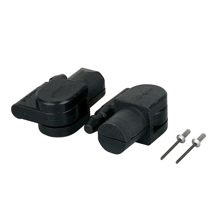 Foto van Wentex pipe & drape adapter kit voor ligger (rond) zwart