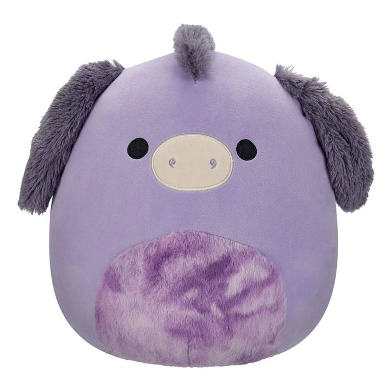 Foto van Squishmallows knuffel deacon de paarse ezel - 30 cm