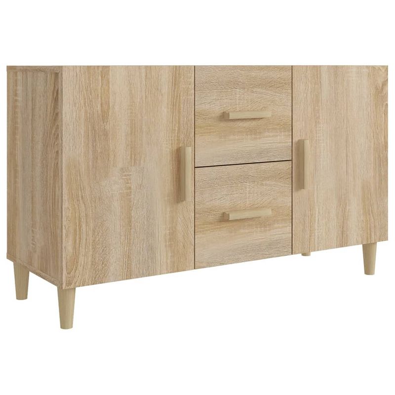 Foto van Vidaxl dressoir 100x36x60 cm bewerkt hout sonoma eikenkleurig