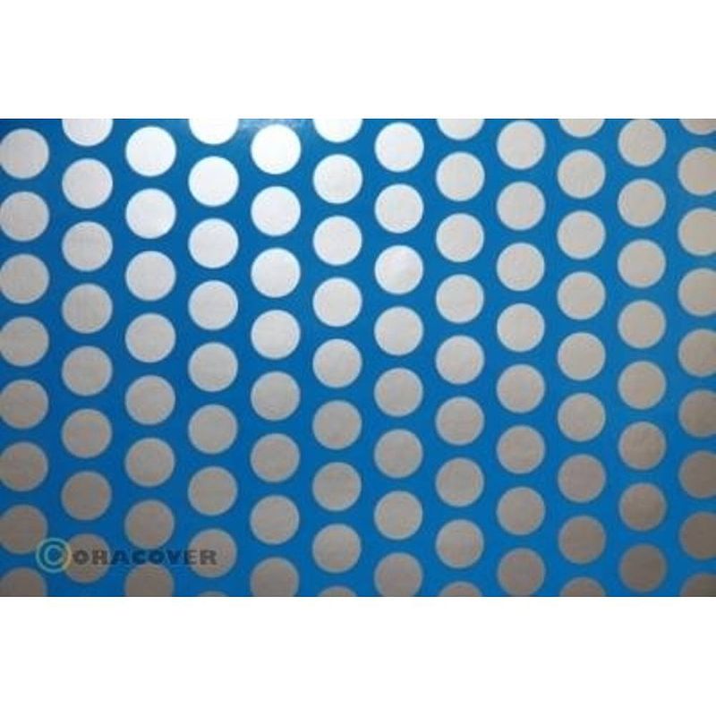 Foto van Oracover 92-051-091-010 plotterfolie easyplot fun 1 (l x b) 10 m x 20 cm blauw, zilver