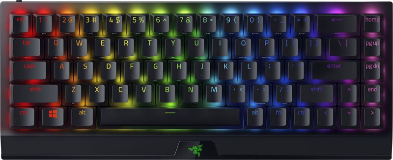 Foto van Razer blackwidow v3 mini hyperspeed gaming toetsenbord green switch qwerty