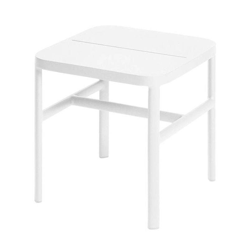 Foto van Grace side table 40x40x42 cm alu white