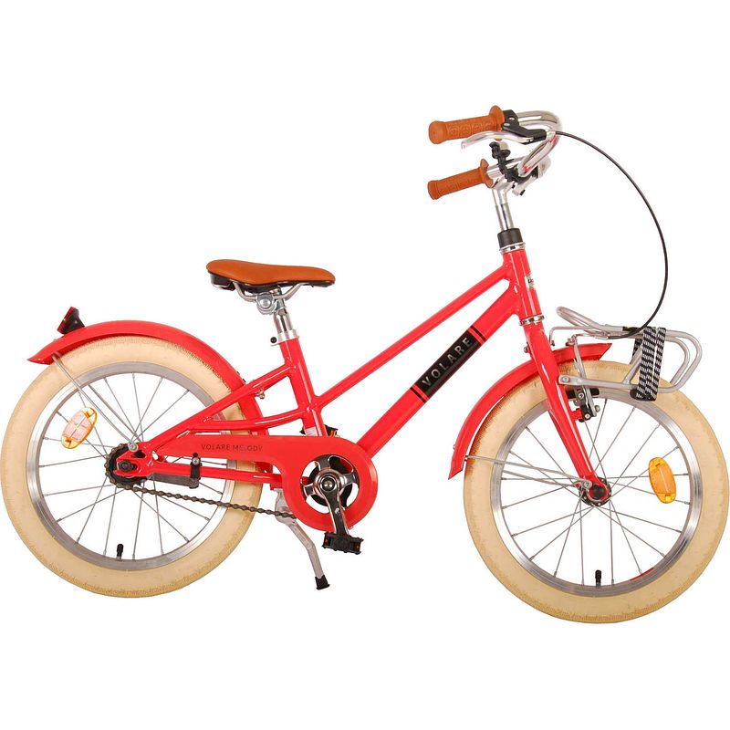 Foto van Volare meisjesfiets melody 16 inch 25,4 cm meisjes terugtraprem rood