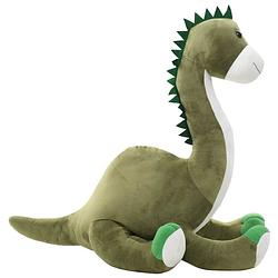 Foto van Vidaxl knuffel dinosaurus brontosaurus pluche groen