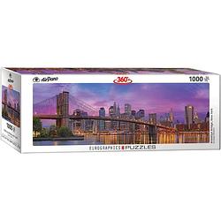 Foto van Eurographics puzzel brooklyn bridge new york panorama - 1000 stukjes