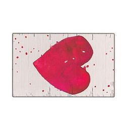Foto van Tarkett vloerkleed finally vinyl™ hart - rood - 125x196 cm - leen bakker