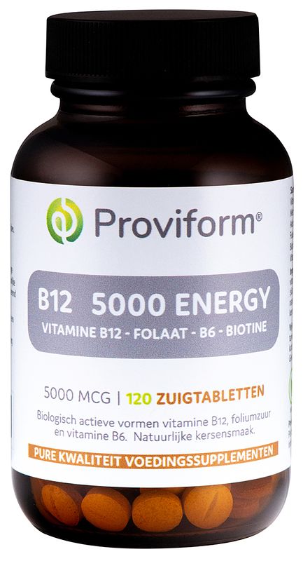 Foto van Proviform vitamine b12 5000 mcg energy zuigtabletten