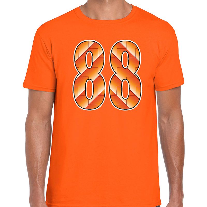 Foto van 1988 ek / nederlands elftal supporter t-shirt oranje voor heren l - feestshirts