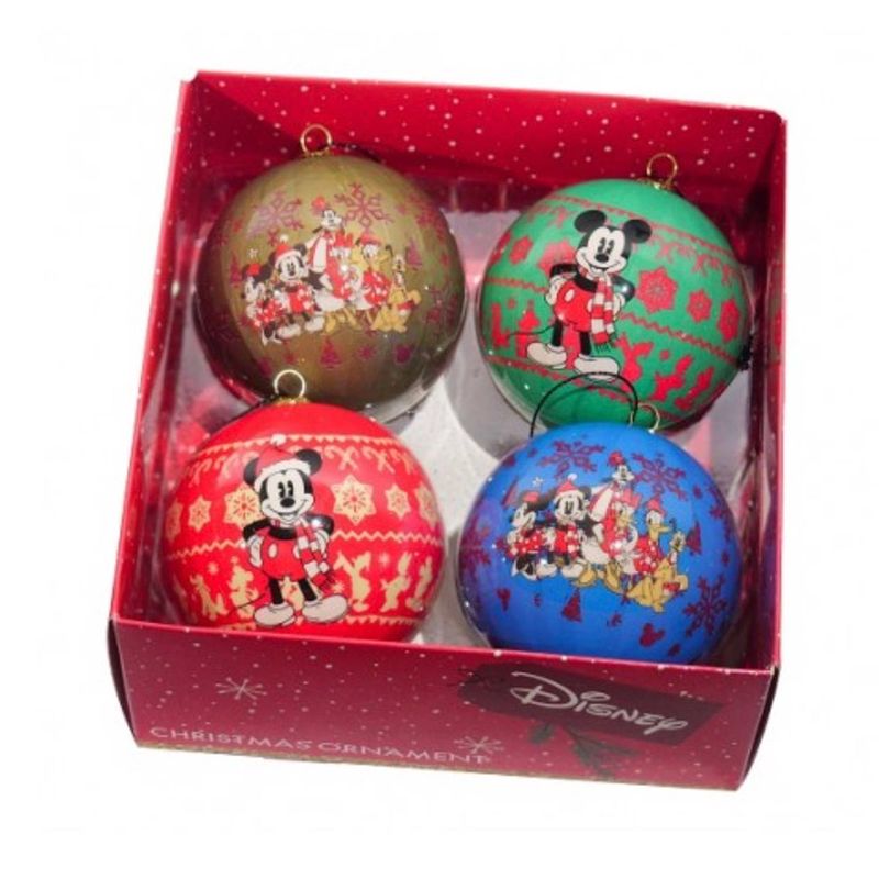 Foto van Kurt s. adler - box kerstbal plc d7.5cm mickey 4st