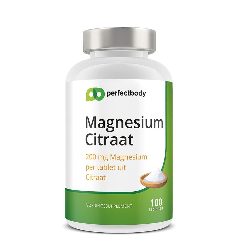 Foto van Perfectbody magnesium citraat tabletten - 100 tabletten