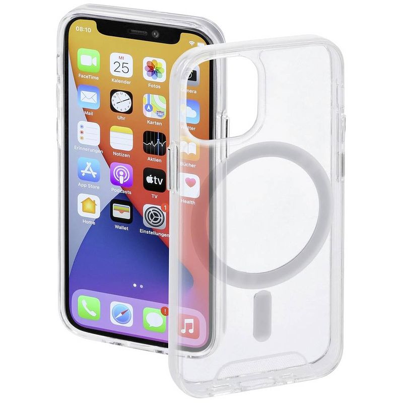 Foto van Hama magcase safety cover apple iphone 12 mini transparant