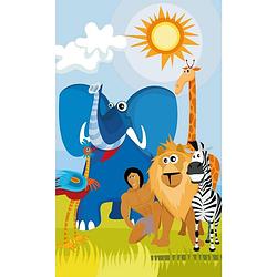 Foto van Dimex africa animals vlies fotobehang 150x250cm 2-banen