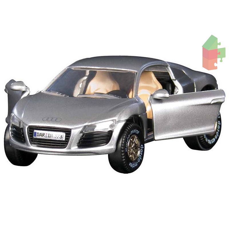 Foto van Darda racebaan auto audi r8 silver