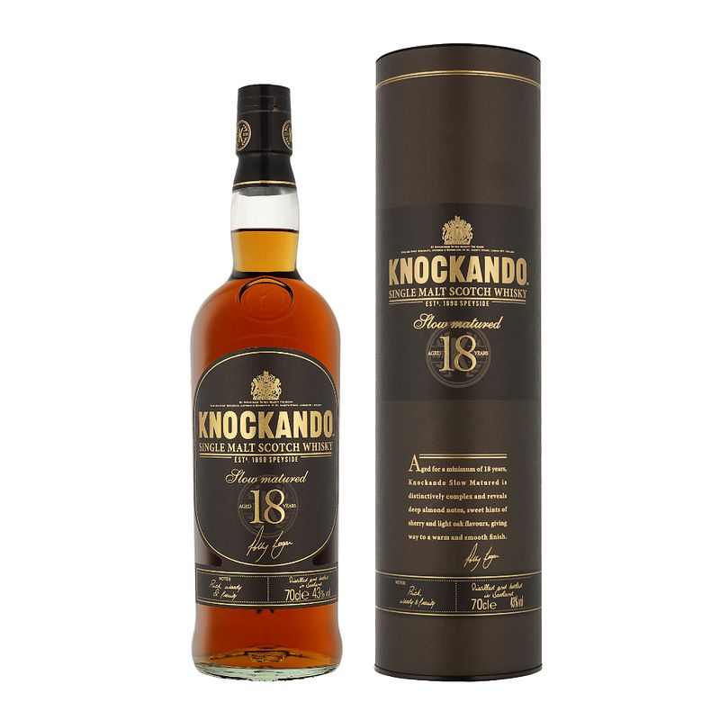 Foto van Knockando 18 years 70cl whisky + giftbox