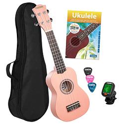 Foto van Cascha hh 3976 nl sopraan ukelele set linden roze (nederlands)