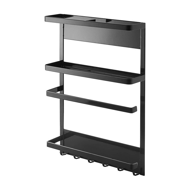 Foto van Yamazaki magnetic refrigerator side rack - tower - black